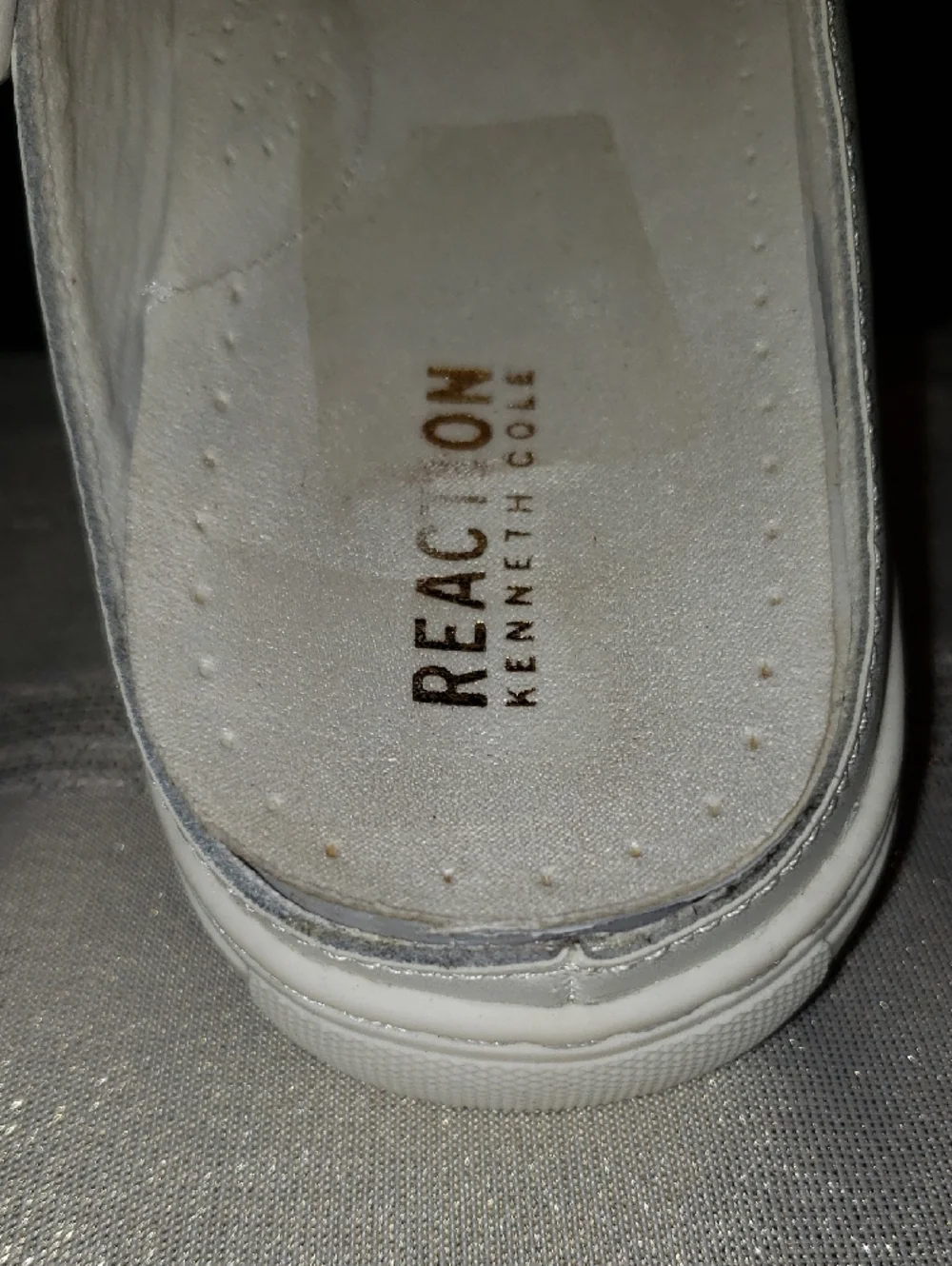Kenneth Cole NWOT Flats Leather Low-Top Lace Mule Sneakers Open Back Clog Womens